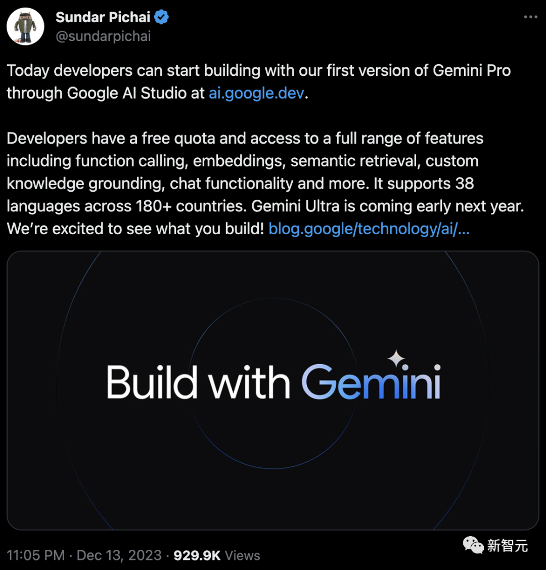 暴打GPT-3.5，谷歌Gemini大杀器官宣免费用！最强代码生成工具上线支持20+语言